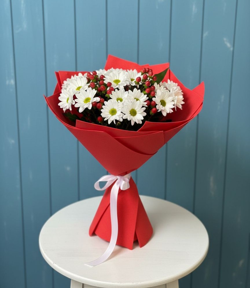 Букет цветов из: Хризантемы в Калининской Краснодарского края