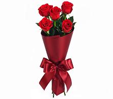 Букет 5 Красных роз Эдлесс Лав в Калининской Краснодарского края