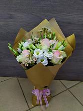 Букет цветов из:  Розы и Лизиантусы #REPLACE_PRED# Калининской Краснодарского края