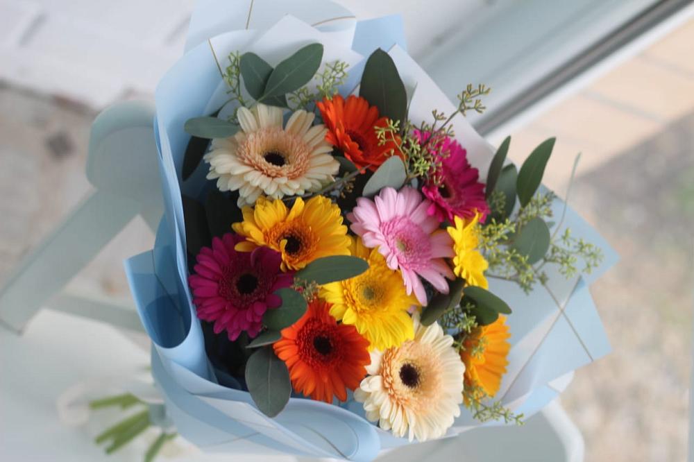 Букет цветов из: Герберы в Калининской Краснодарского края