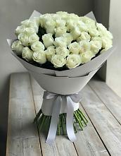 Букет 35 Белых роз в Калининской Краснодарского края