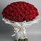 Букет 101 Красная роза Блэк Мэджик в Калининской Краснодарского края