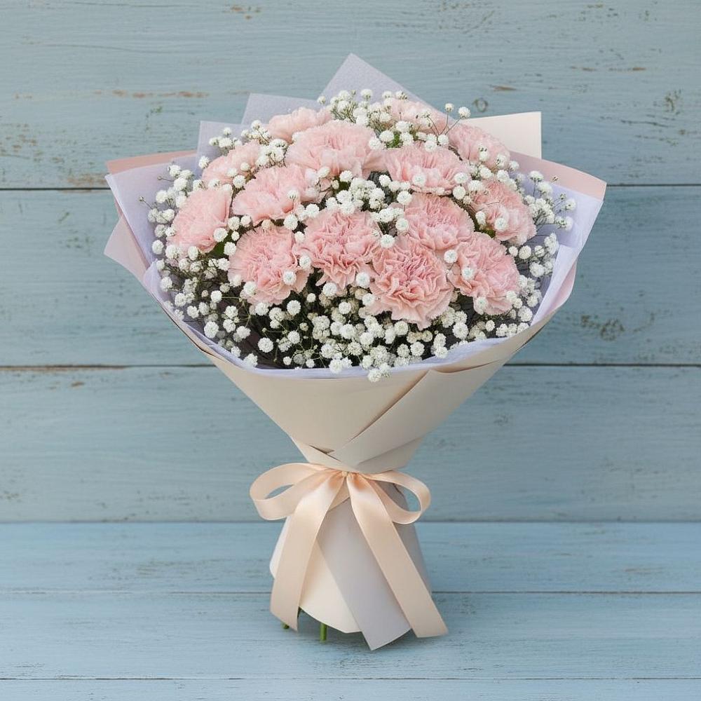 Букет цветов из: Гвоздики в Калининской Краснодарского края