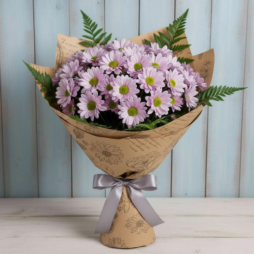 Букет цветов из: Хризантемы в Калининской Краснодарского края