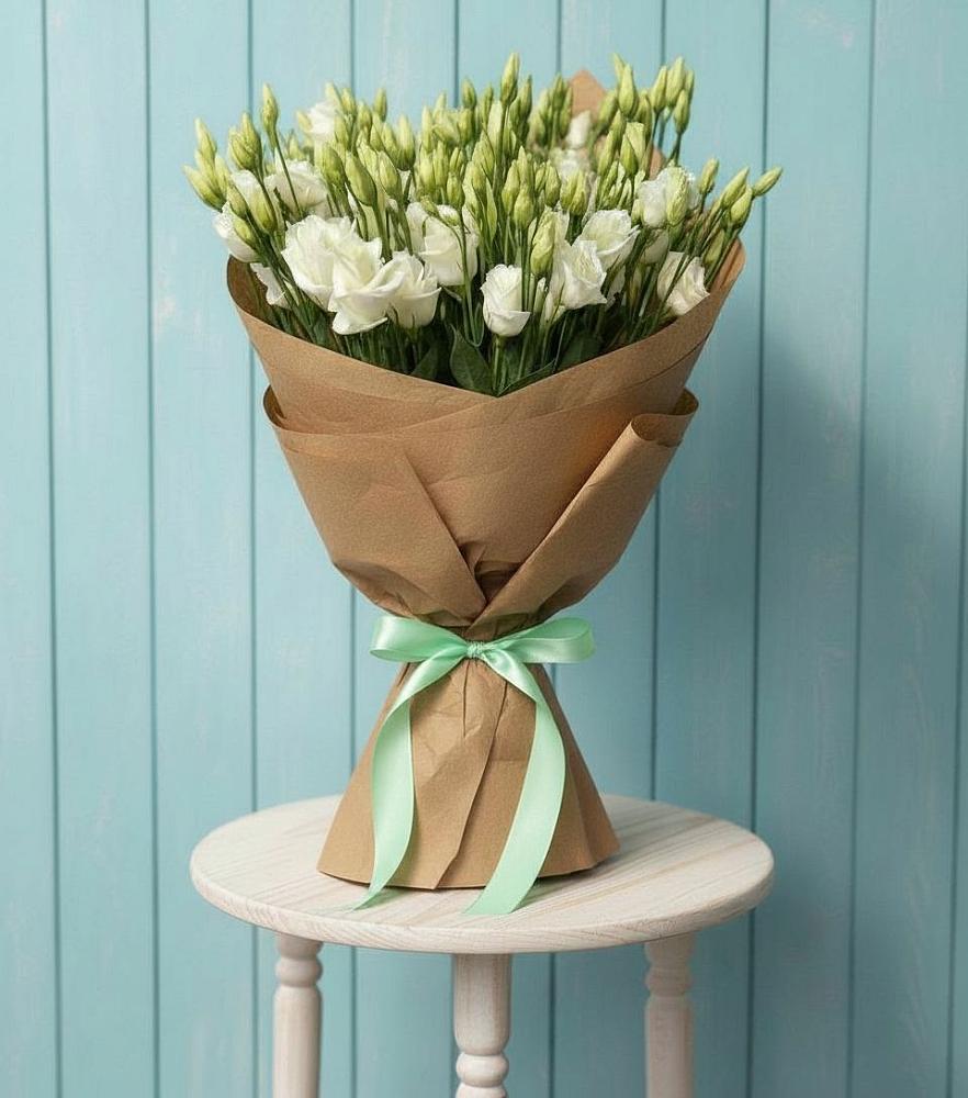 Букет цветов из: Лизиантусы в Калининской Краснодарского края