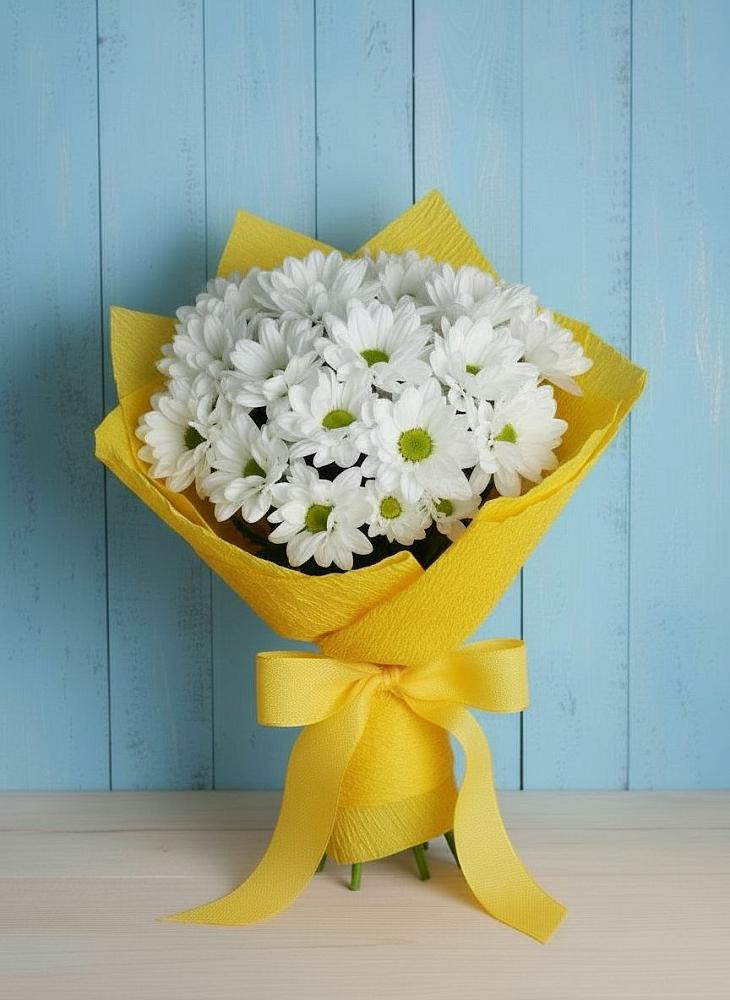 Букет цветов из: Хризантемы в Калининской Краснодарского края