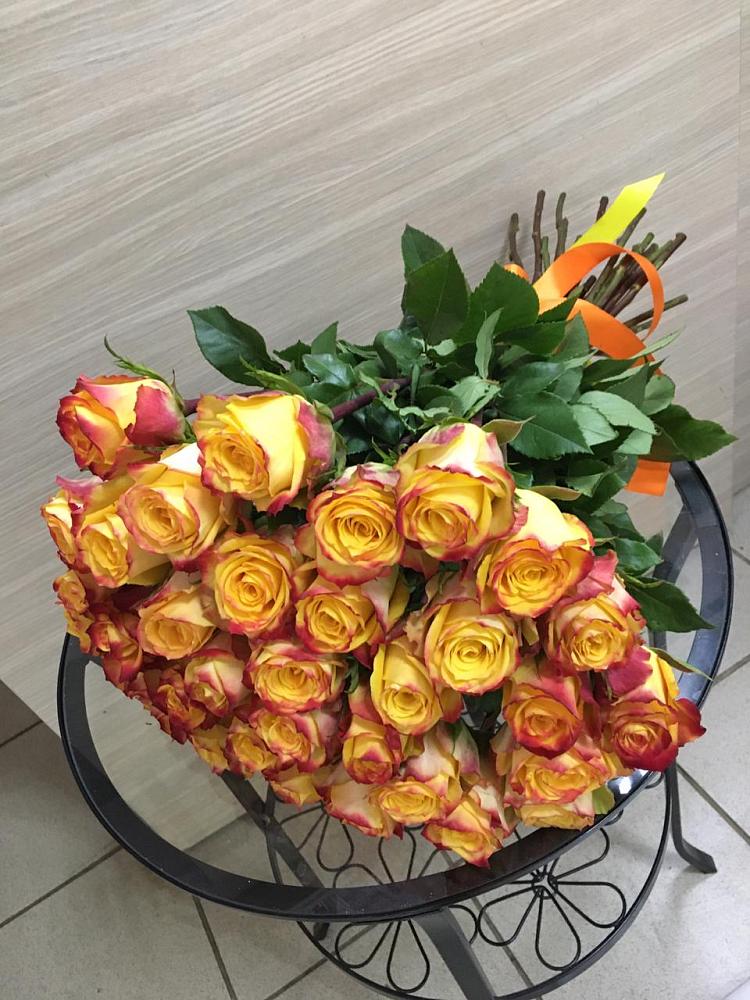 Букет Желтые розы в Калининской Краснодарского края