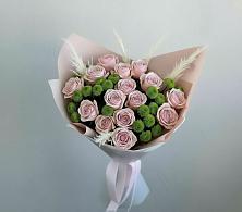 Букет цветов из:  Розы и Хризантемы в Калининской Краснодарского края