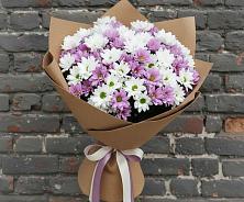 Букет цветов из:  Хризантемы #REPLACE_PRED# Калининской Краснодарского края