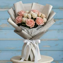 Букет цветов из:  Розы в Калининской Краснодарского края