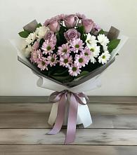 Букет цветов из:  Хризантемы и Розы #REPLACE_PRED# Калининской Краснодарского края