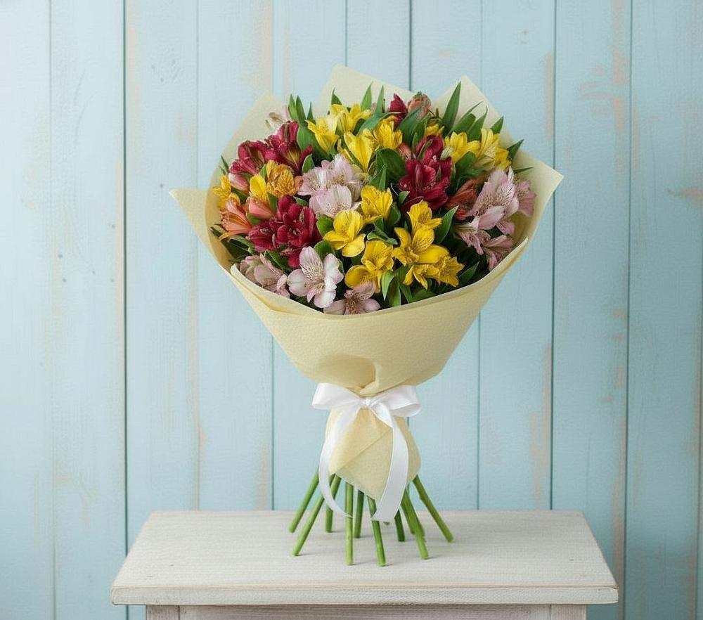 Букет цветов из: Альстромерии в Калининской Краснодарского края