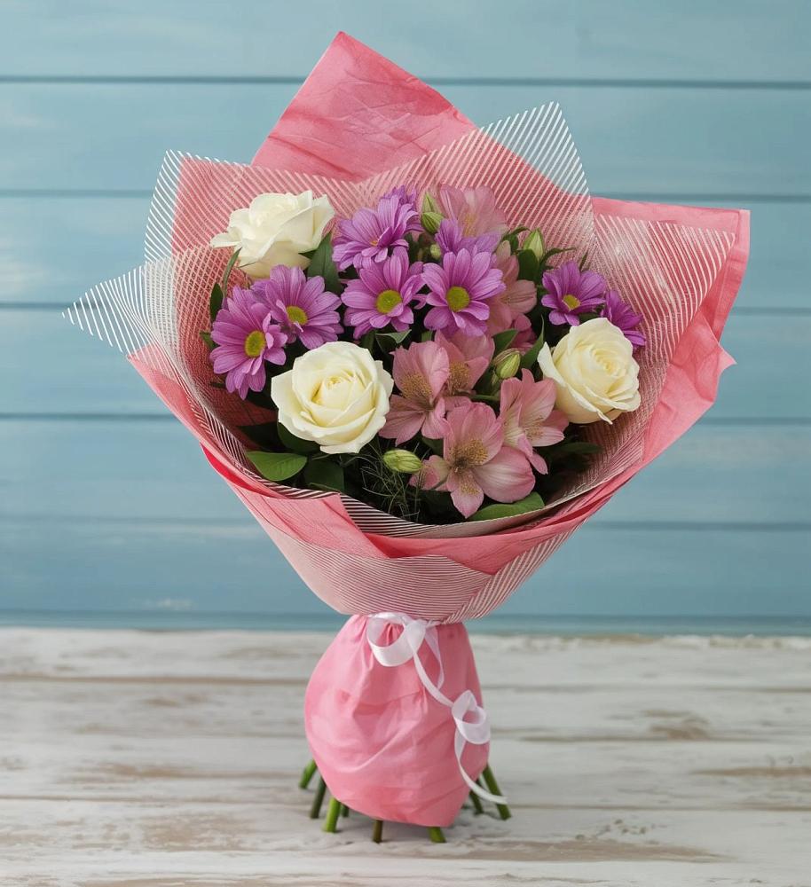 Букет цветов из: Герберы в Калининской Краснодарского края