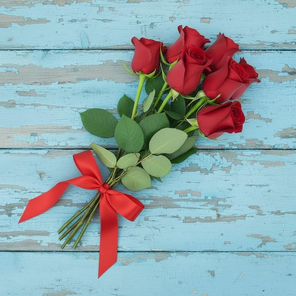 Букет Красные розы в Калининской Краснодарского края